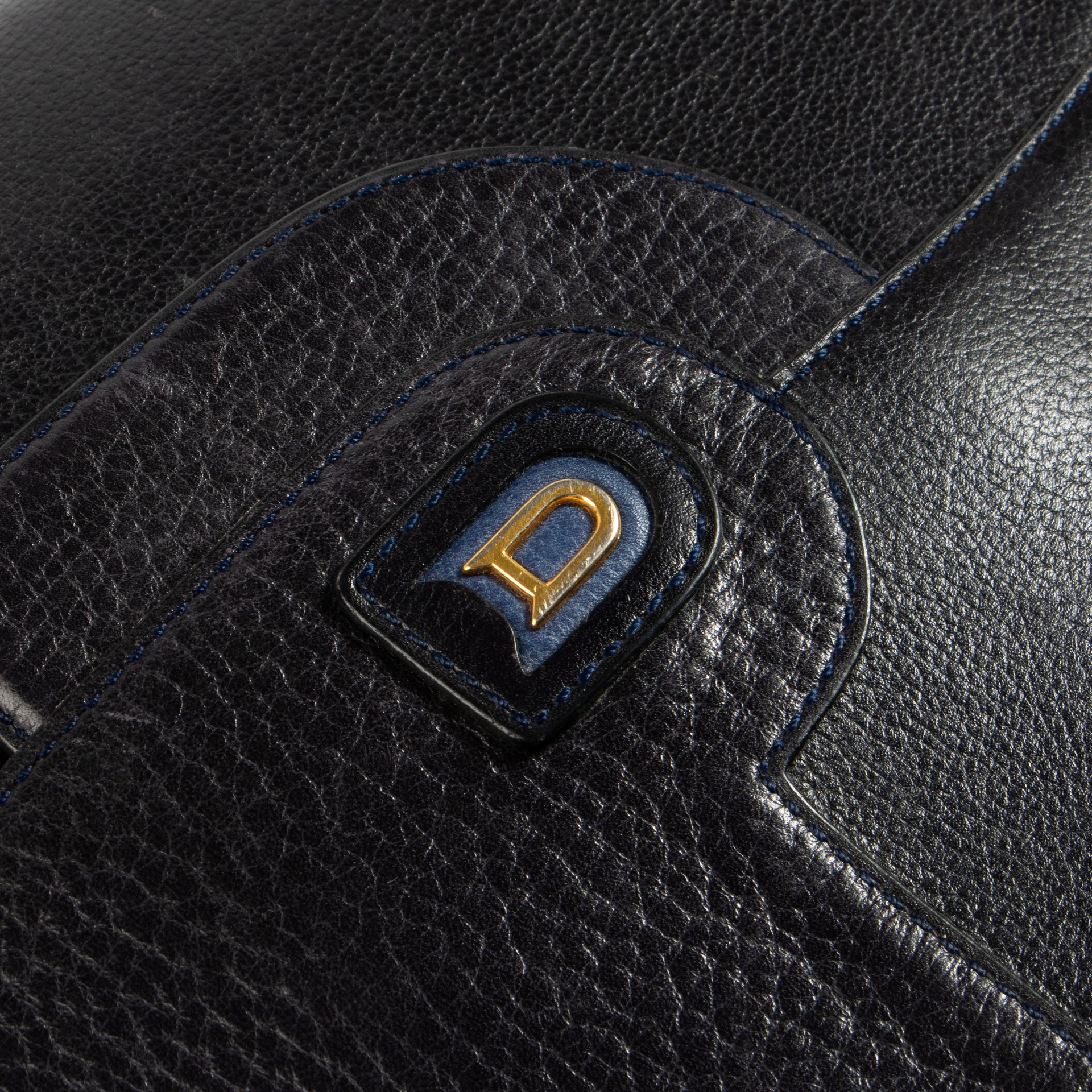 Shop authentic Delvaux Blue Vintage Crossbody Bag on Labellov.com.
