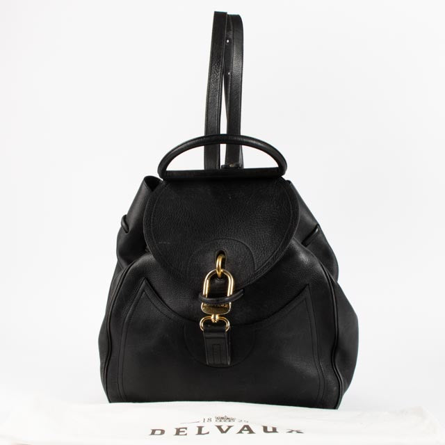 Delvaux Black Leather Lucifer Backpack – Labellov