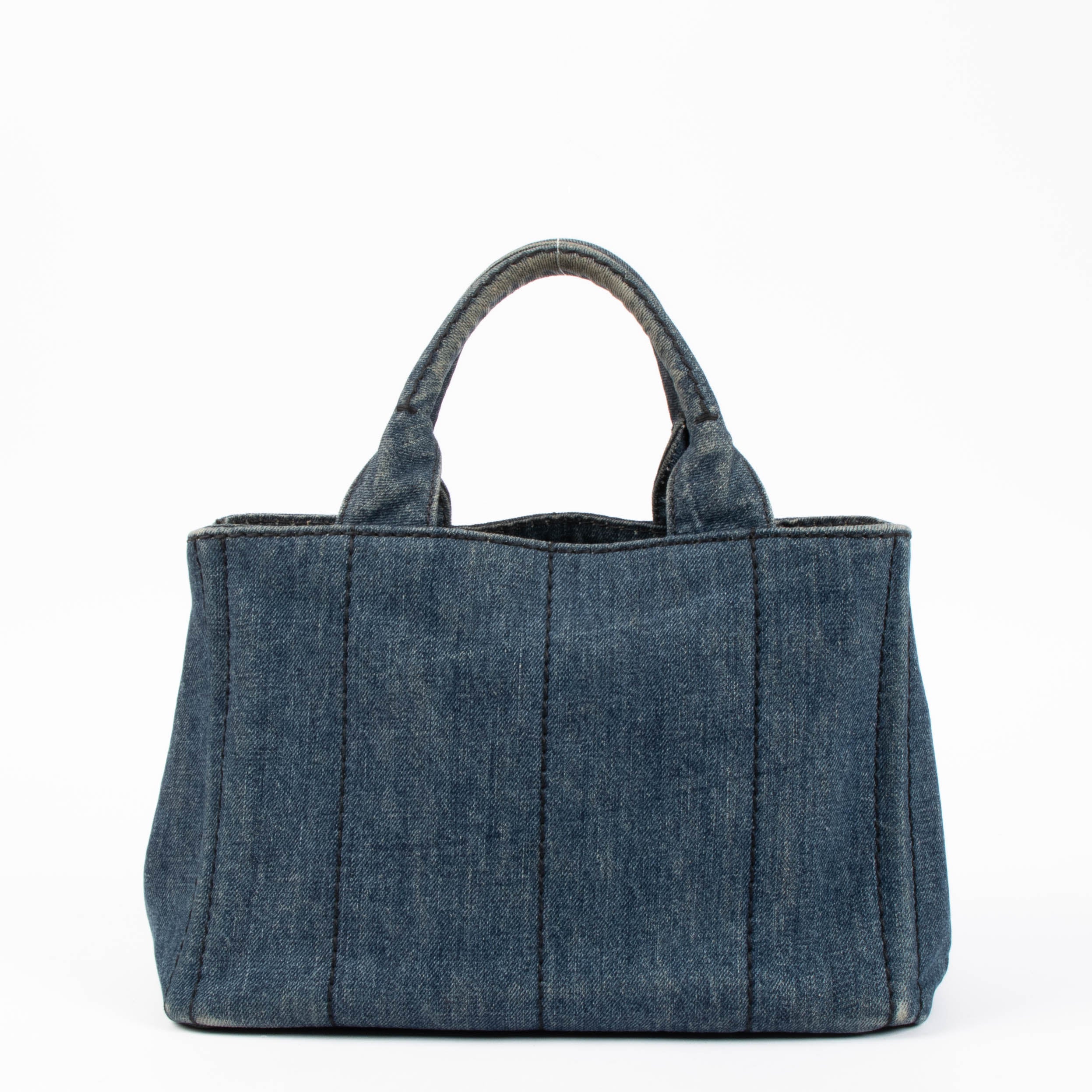 Prada Denim Canapa Small Tote Bag – Labellov