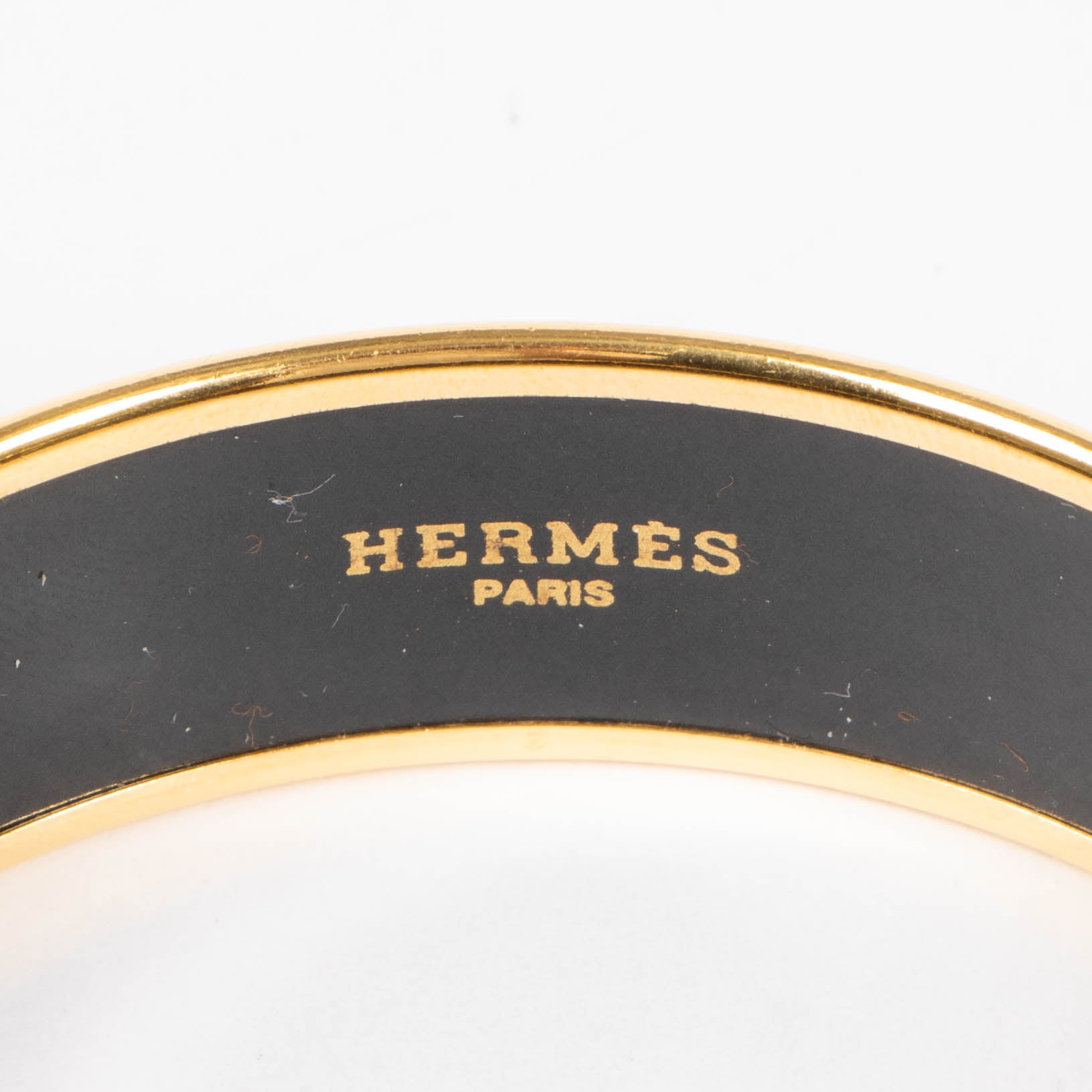 Hermes Enamel Wheat and Fruits Wide Bangle Bracelet