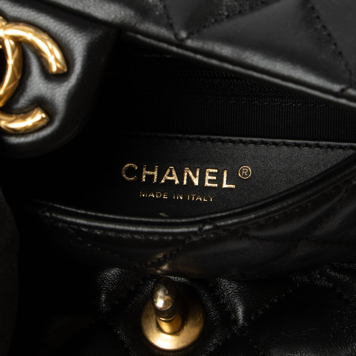 Shop the authentic Chanel Black Lambskin Small Pillow Crush Flap Bag on Labellov.com.