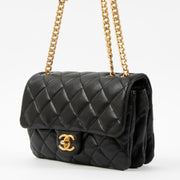 Shop the authentic Chanel Black Lambskin Small Pillow Crush Flap Bag on Labellov.com.