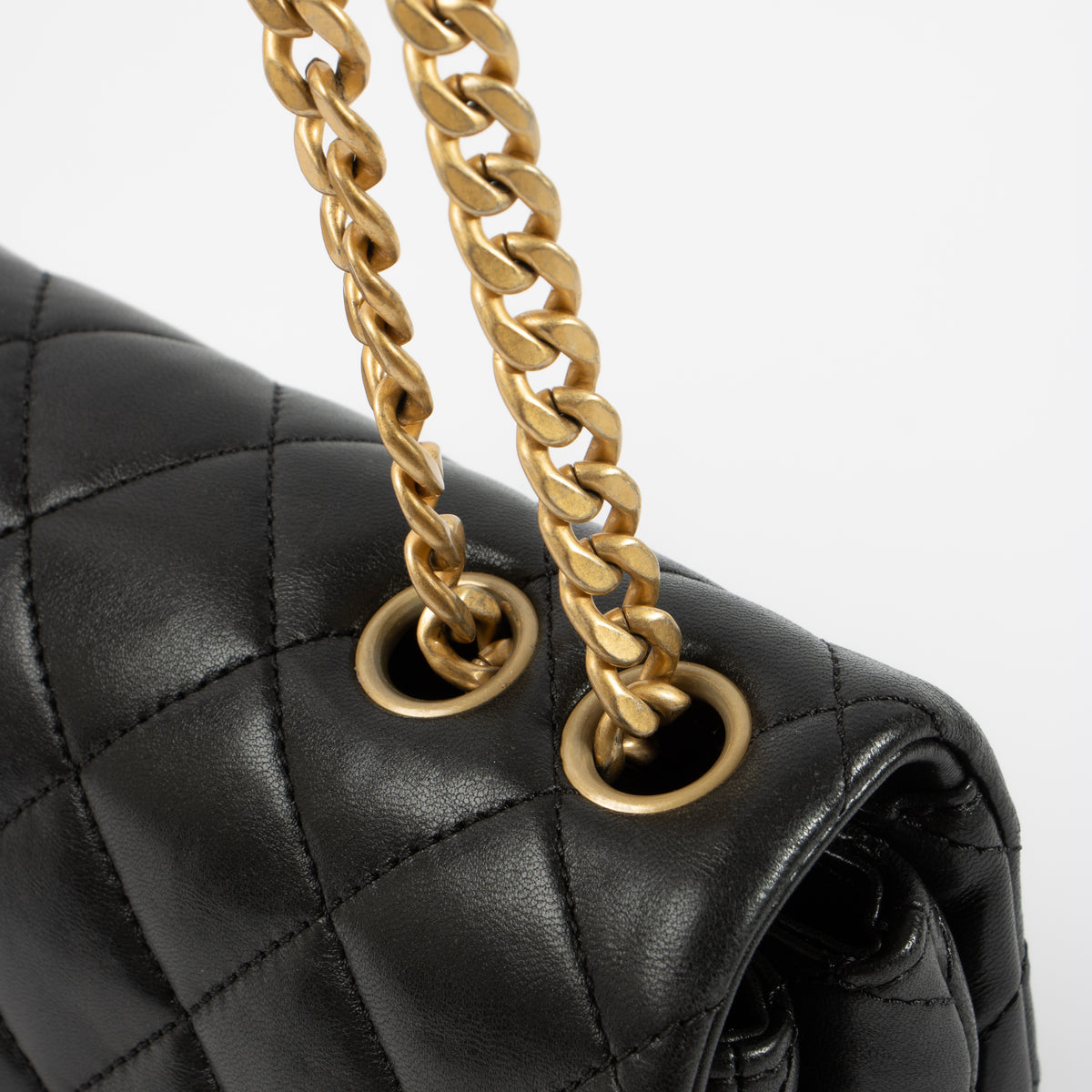 Shop the authentic Chanel Black Lambskin Small Pillow Crush Flap Bag on Labellov.com.