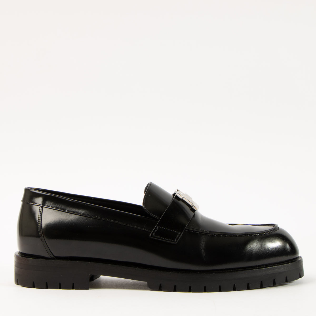 Shop this authentic Hermes Black Faubourg Loafers - Size 37 pre-loved on Labellov.com