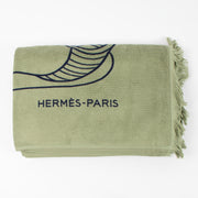 Shop the authentic Hermes Green Yachting Thalassa Small Beach Towel on Labellov.com.