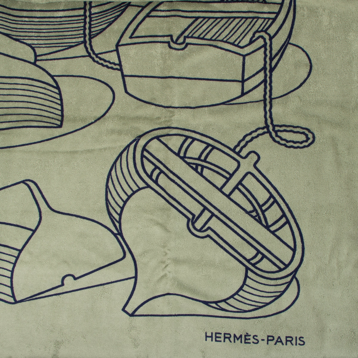 Shop the authentic Hermes Green Yachting Thalassa Small Beach Towel on Labellov.com.
