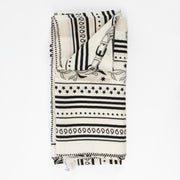 Shop this authentic Hermes White Cashmere/Silk Festival des Amazones 140 Shawl pre-loved on labellov.com