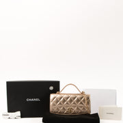 Shop this authentic Chanel 26C Metallic Rose Gold Caviar Wallet On Chain Bag pre-loved on Laballov.com