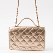 Shop this authentic Chanel 26C Metallic Rose Gold Caviar Wallet On Chain Bag pre-loved on Laballov.com