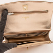 Shop this authentic Chanel 26C Metallic Rose Gold Caviar Wallet On Chain Bag pre-loved on Laballov.com