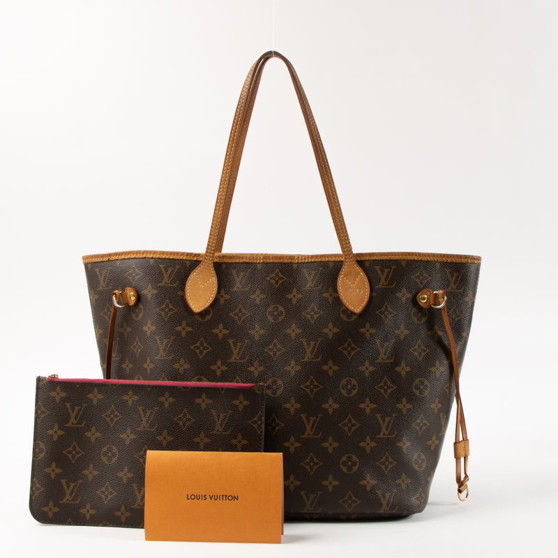 Shop this authentic Louis Vuitton Monogram/Fuchsia Neverfull MM Bag pre-loved on Labellov.com.