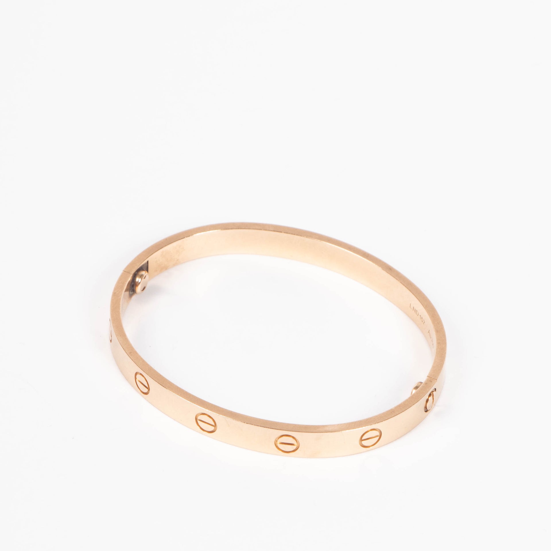 Cartier Rose Gold Classic LOVE Bracelet - Size 17