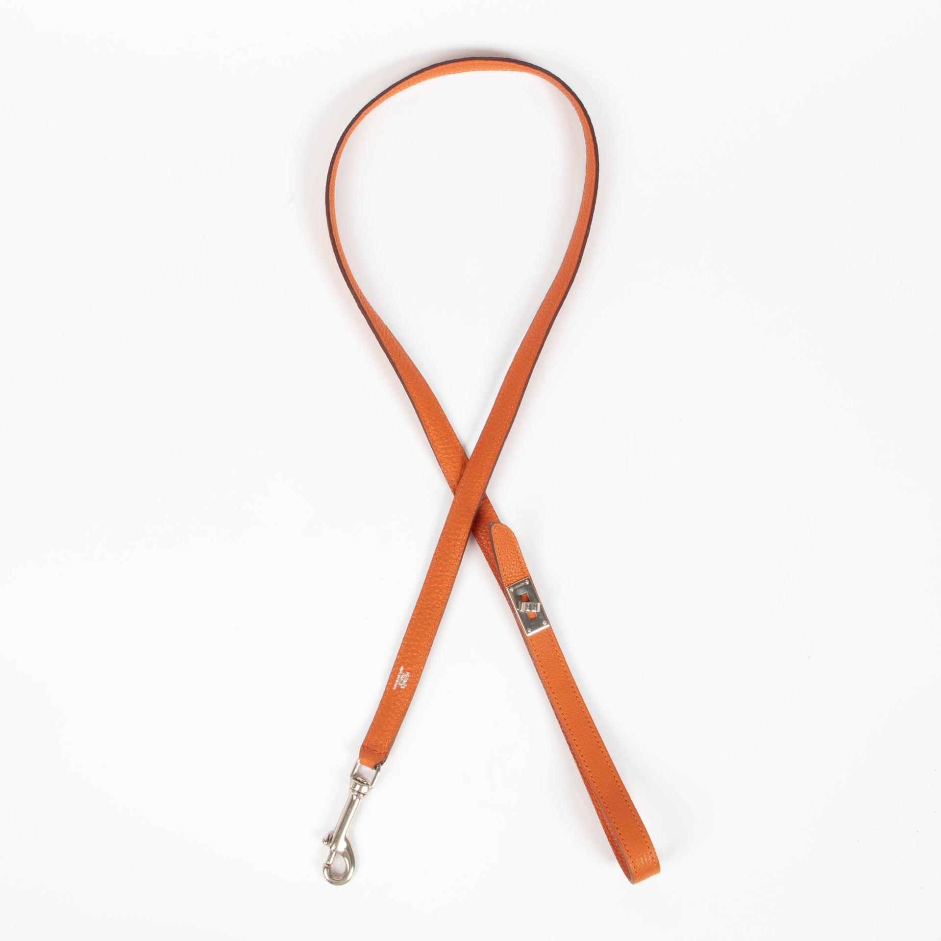 Hermes Orange Kelly Dog Leash