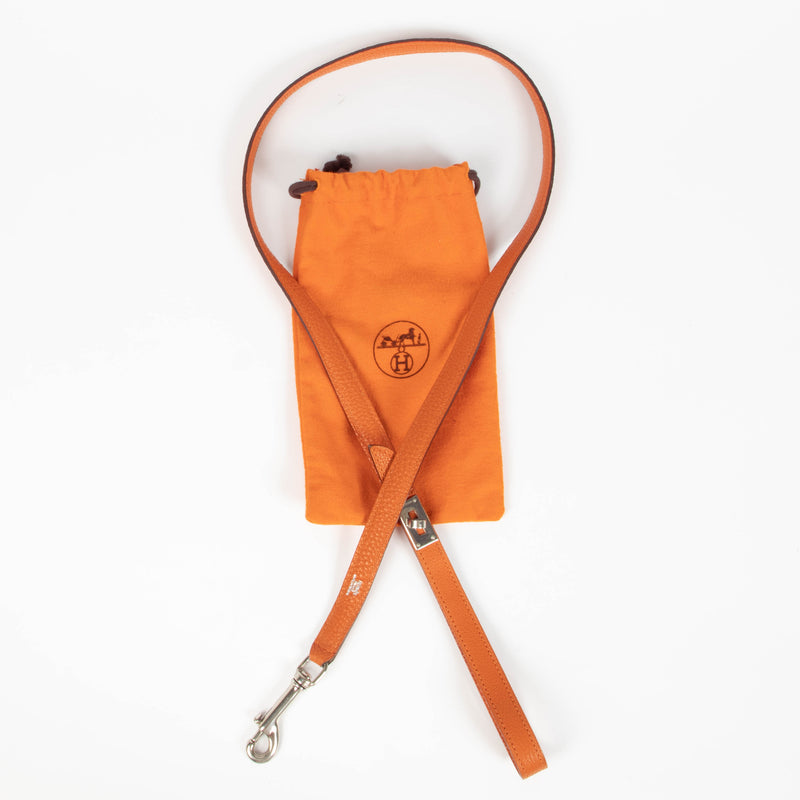 Hermes Orange Kelly Dog Leash