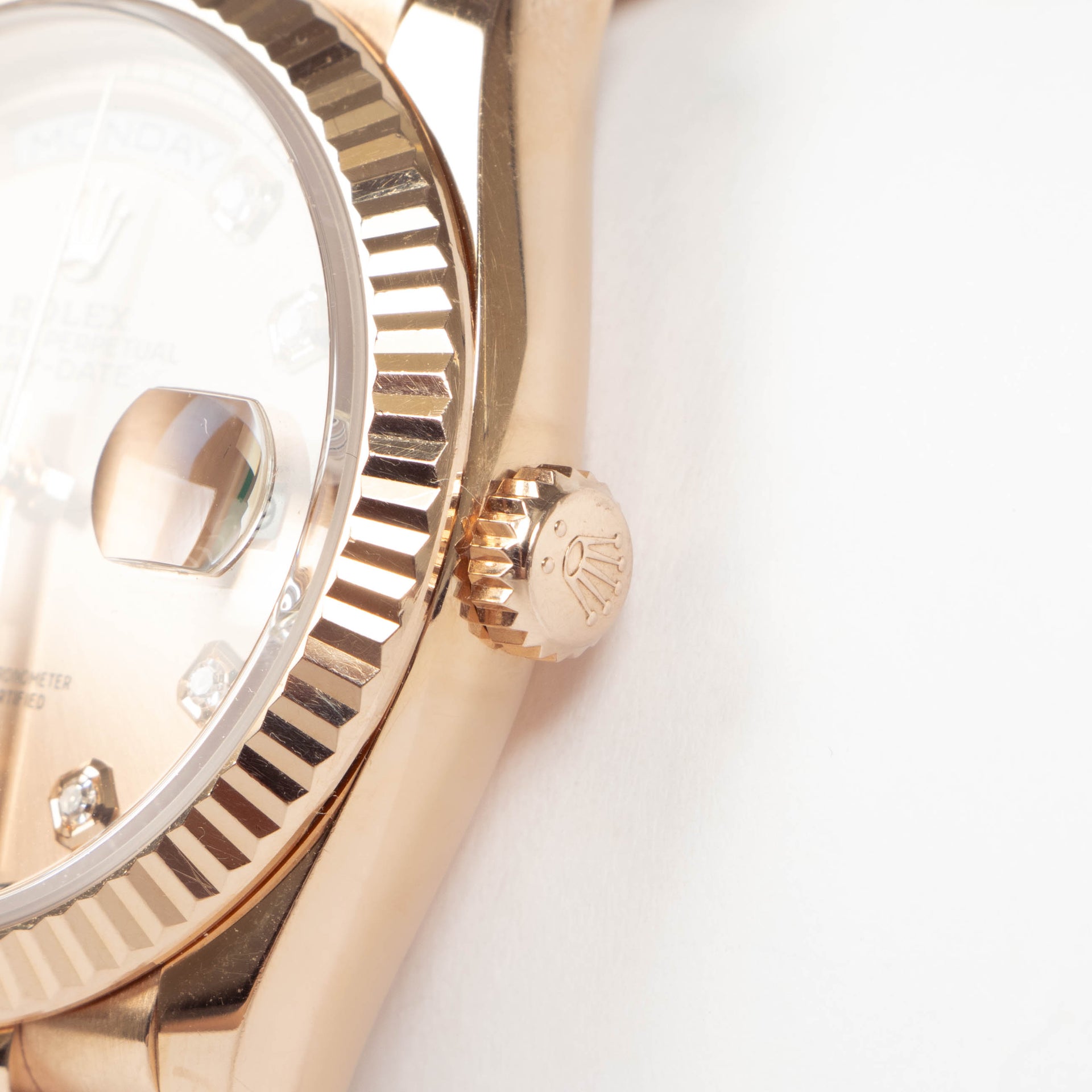 Rolex Everose Gold Diamond Day Date 36 Watch