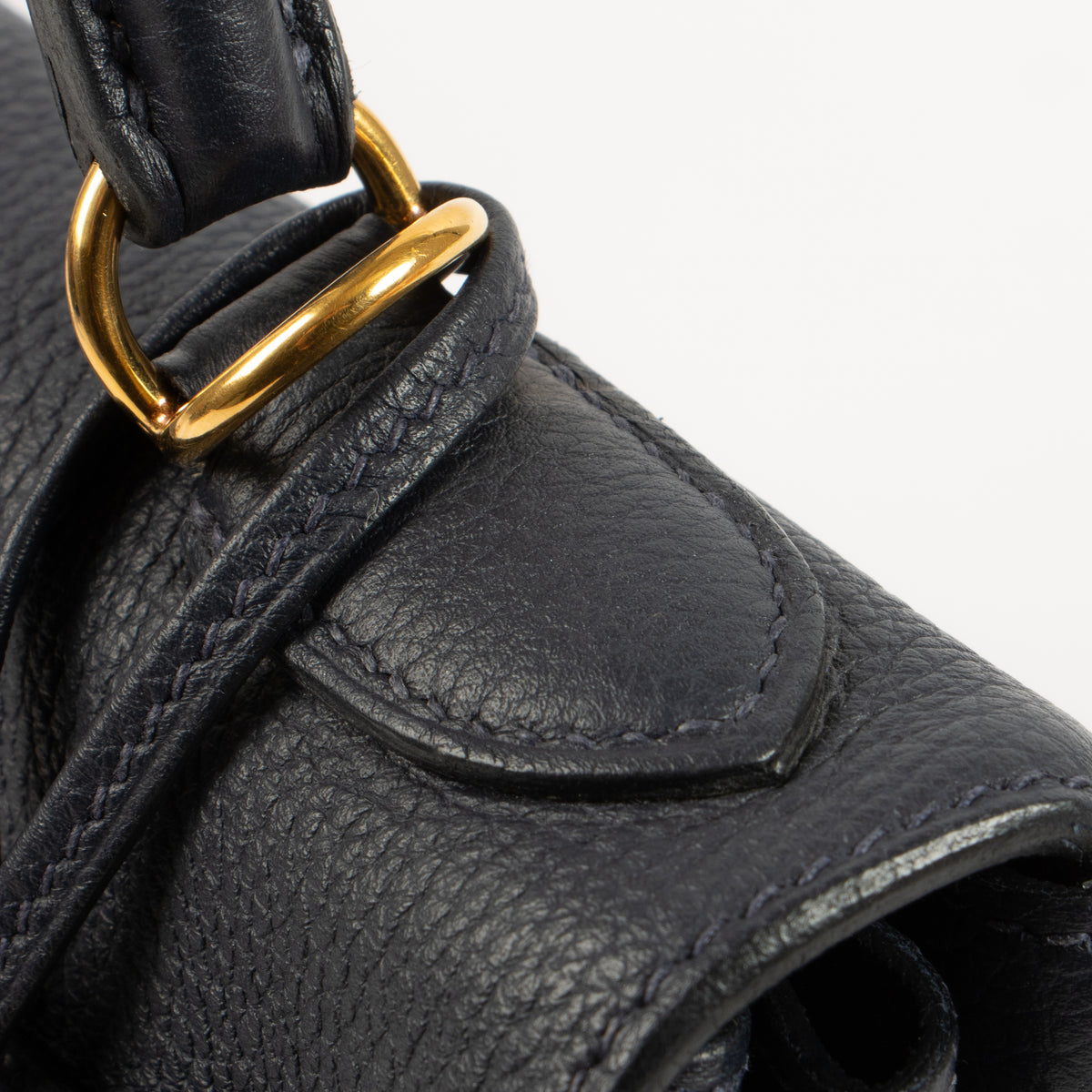 Hermes Kelly 28 Bleu Nuit Togo GHW