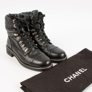 Shop this authentic Chanel 15A Black Combat Boots Size - 39 Pre-Loved on Labellov.com