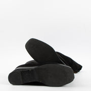 Shop this authentic Hermes Black Suede High Wedge Boots- Size 38 pre-loved on Labellov.com