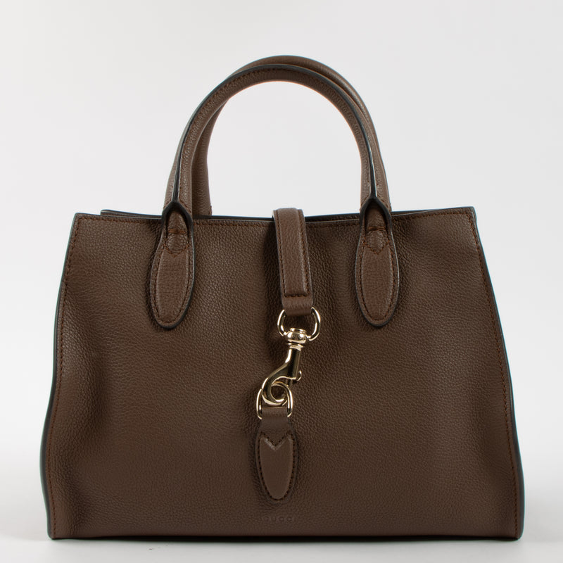 Shop the authentic Gucci Brown Small Soft Jackie Tote Bag second hand on Labellov.com!