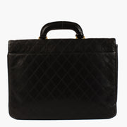 Shop the authentic Chanel Black Quilted Vintage Briefcase second hand on Labellov.com