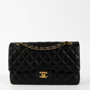 Shop the authentic Chanel Black Lambsbkin Medium Classic 11.12 Bag second hand on Labellov.com