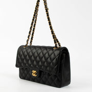 Shop the authentic Chanel Black Lambsbkin Medium Classic 11.12 Bag second hand on Labellov.com