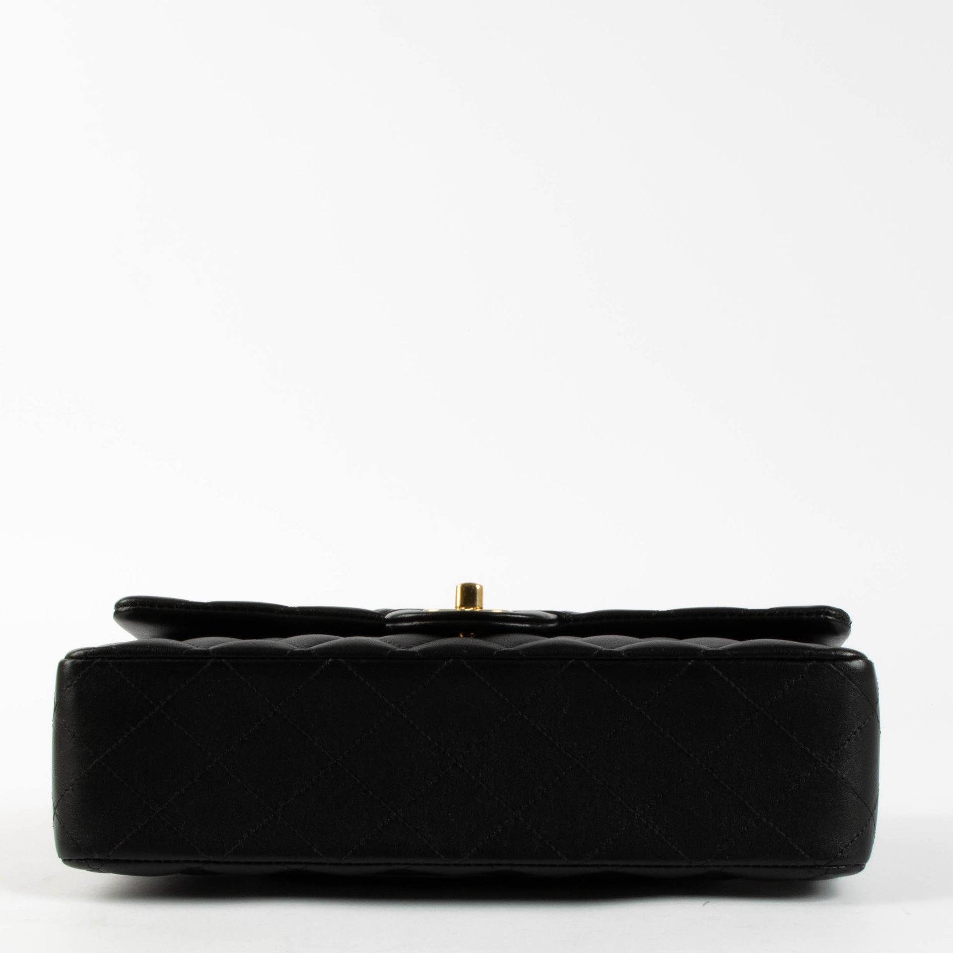 Shop the authentic Chanel Black Lambsbkin Medium Classic 11.12 Bag second hand on Labellov.com