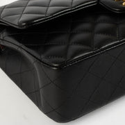 Shop the authentic Chanel Black Lambsbkin Medium Classic 11.12 Bag second hand on Labellov.com