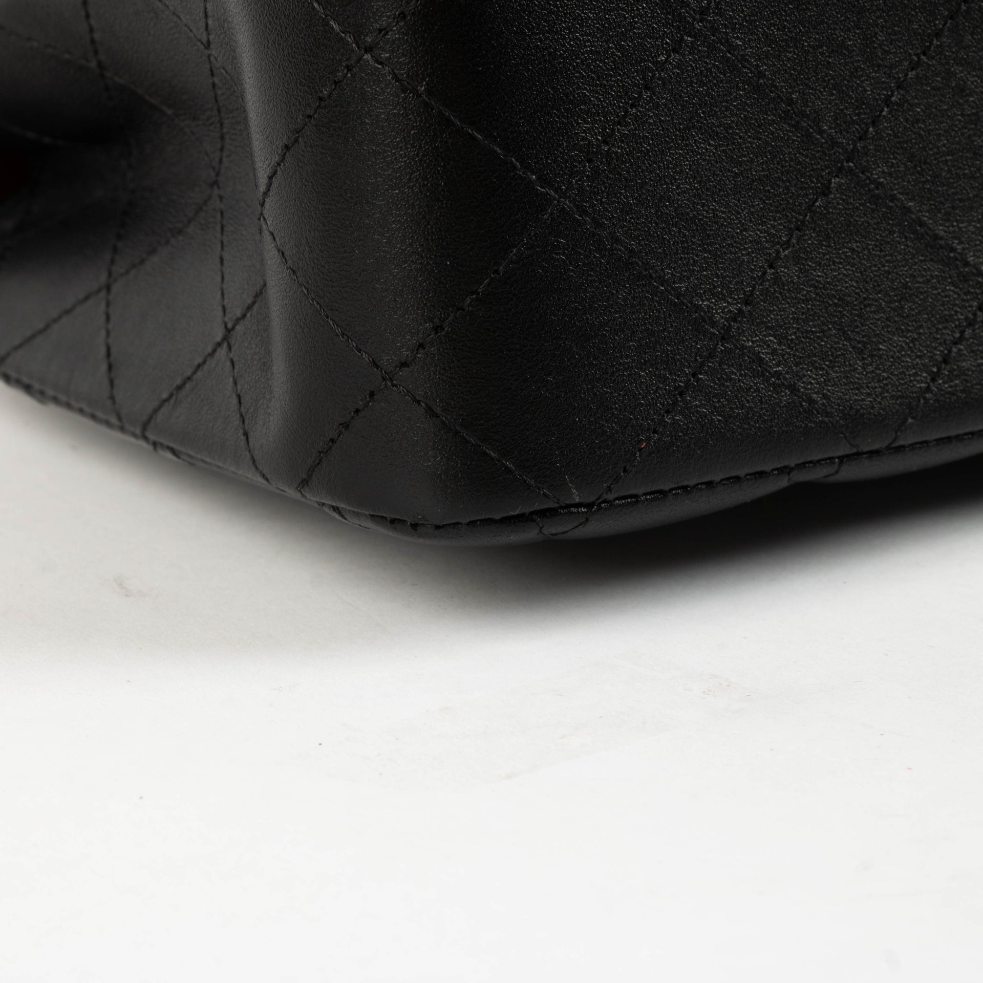 Shop the authentic Chanel Black Lambsbkin Medium Classic 11.12 Bag second hand on Labellov.com