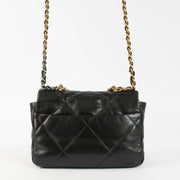 Shop the authentic Chanel Black Goatskin Small Chanel 19 Bag second hand on Labellov.com