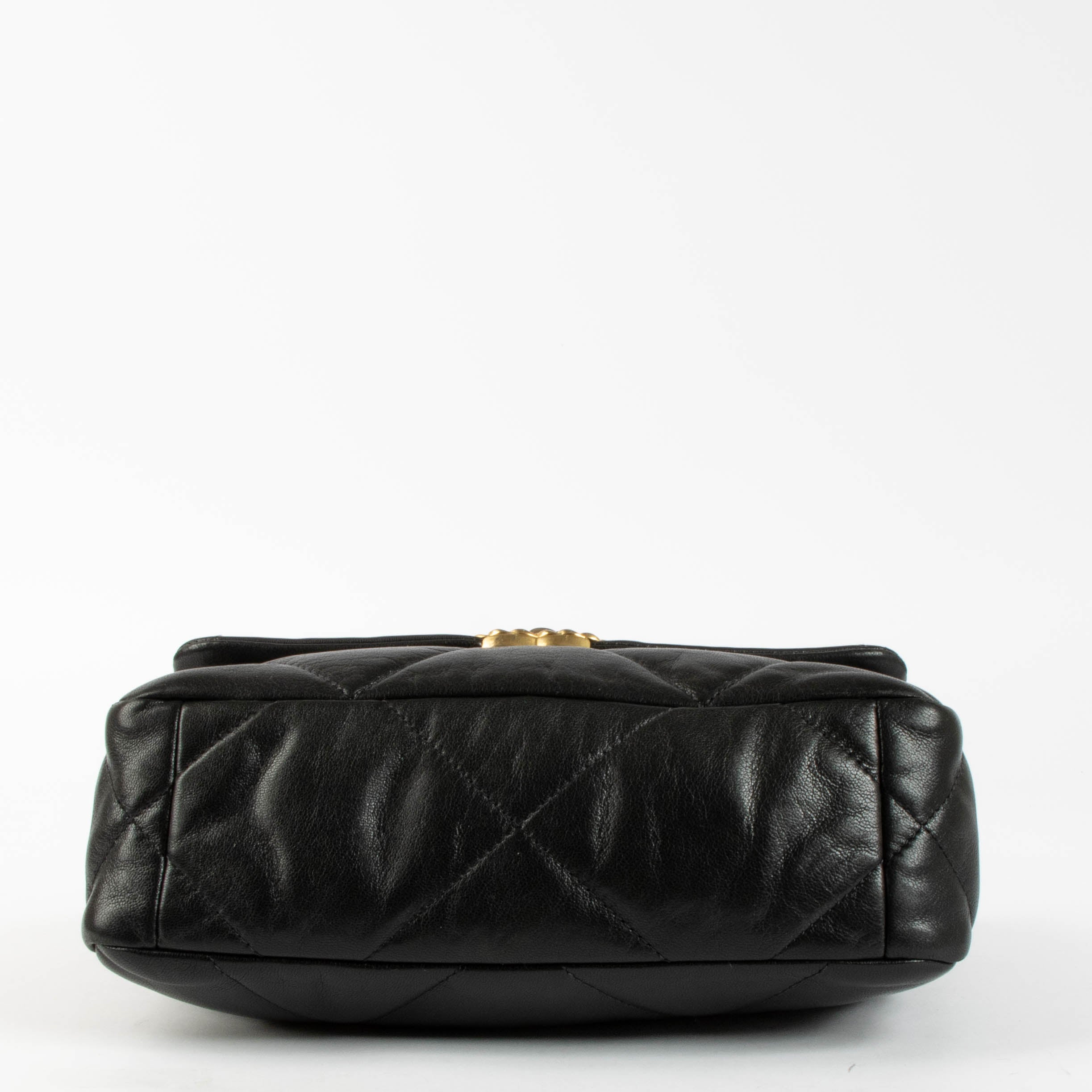 Chanel Black Goatskin Small Chanel 19 Bag – Labellov