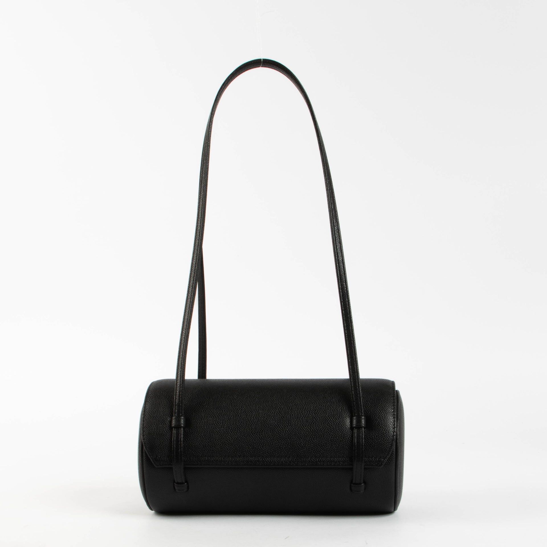 Chanel Black Caviar Preppy Coco Small Bowling Shoulder Bag
