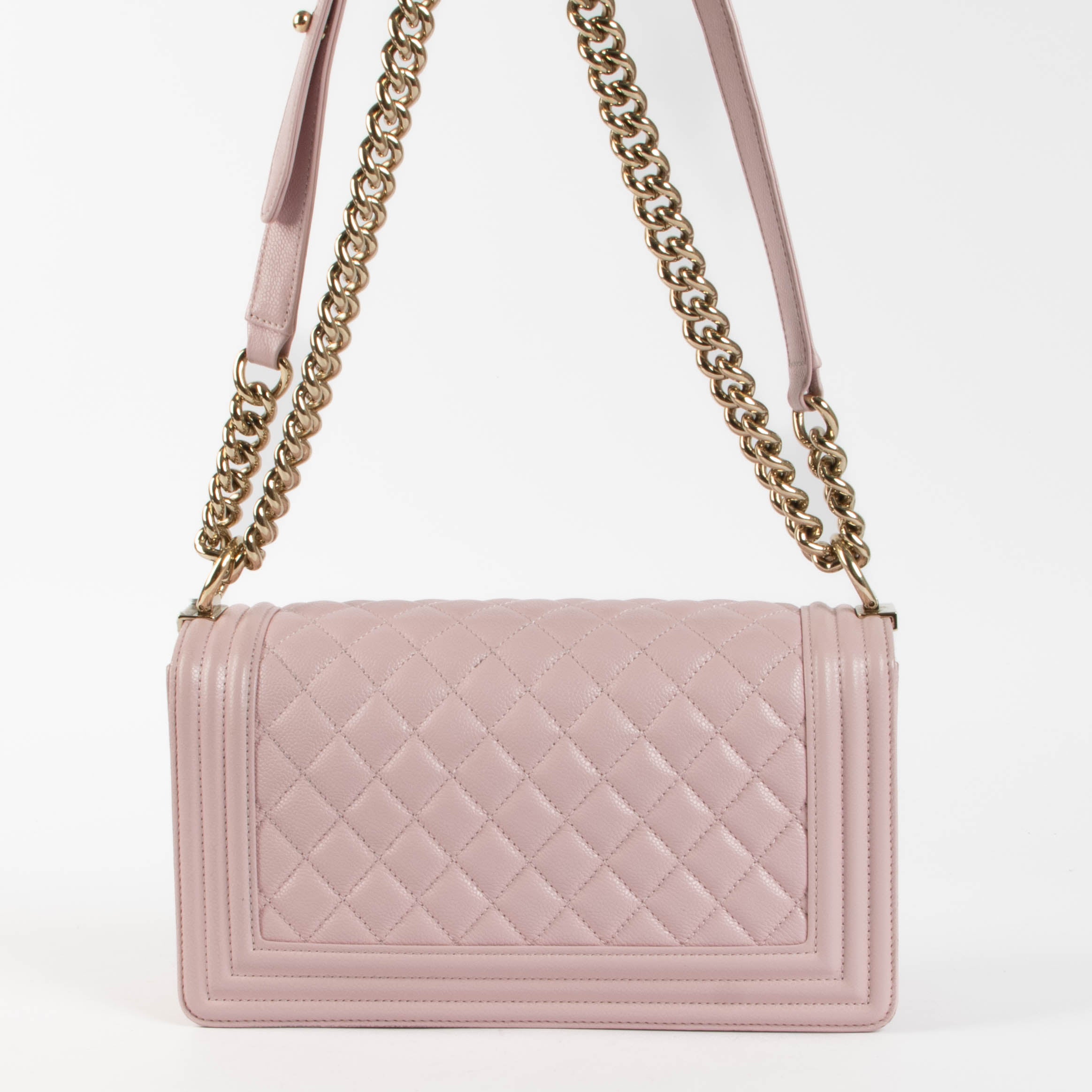 Chanel Pink Caviar Medium Boy Shoulder Bag – Labellov