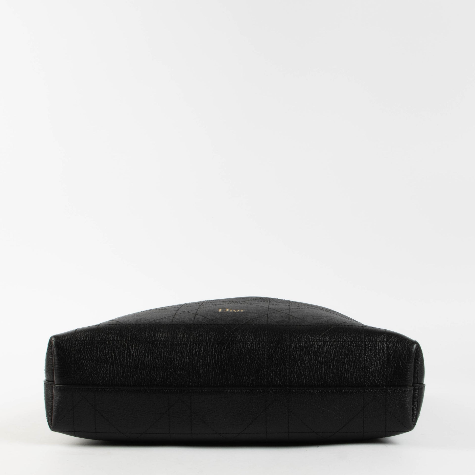 Shop the authentic Christian Dior Black Flat Cannage Large Diorly Shoulder Bag second hand on Labellov.com