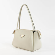 Shop the authentic Prada White Leather Medium Darling Shoulder Bag second hand on Labellov.com