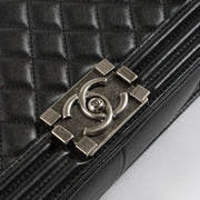 Shop this authentic Chanel Black Medium Boy Chanel Bag pre-loved on Labellov.com