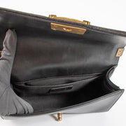 Shop the authentic Chanel Black Velvet Chevron Medium Boy Chanel Bag on Labellov.com !