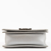 Shop the authentic Chanel Silver Calfskin Small Boy Chanel Bag on Labellov.com !