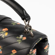 Shop the authentic Saint Laurent Black Floral Medium College Bag on Labellov.com !