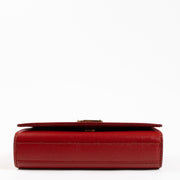 Shop the authentic Saint Laurent Red Leather Kate Small Bag on Labellov.com !