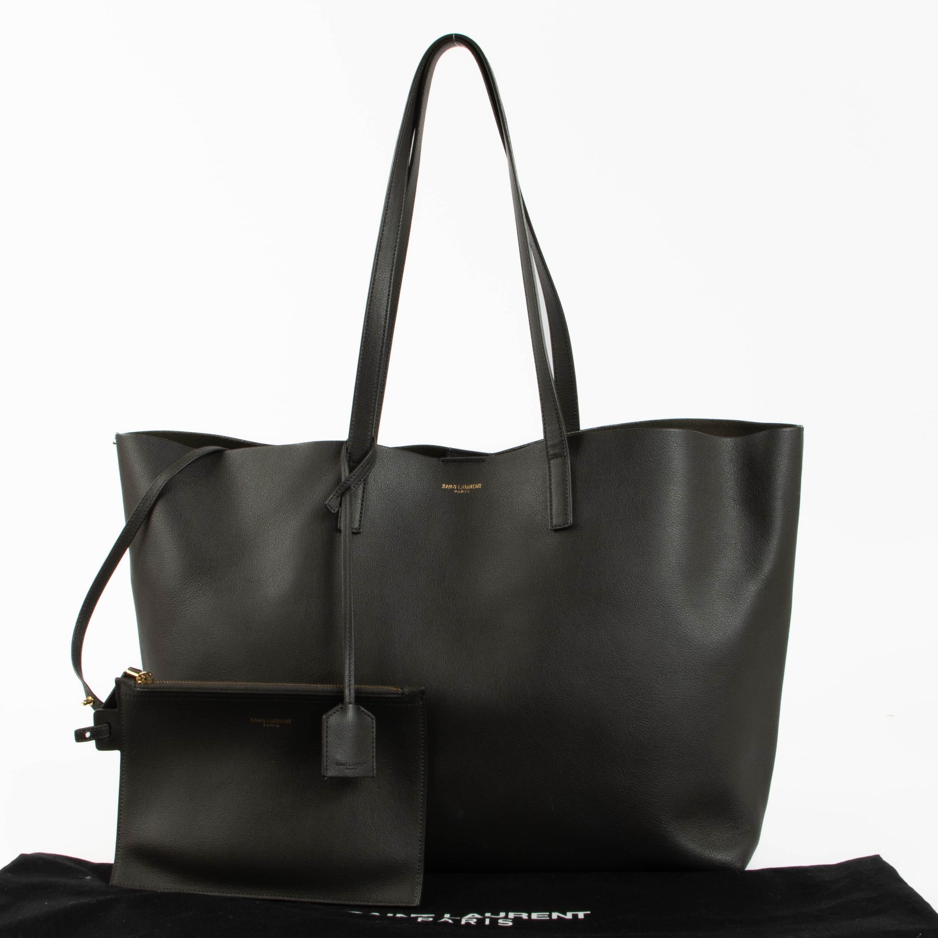 Saint Laurent Green Large East West Shopping bag