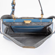 Shop the authentic Fendi Blue Large Peekaboo ISeeU Soft Bag second hand on Labellov.com