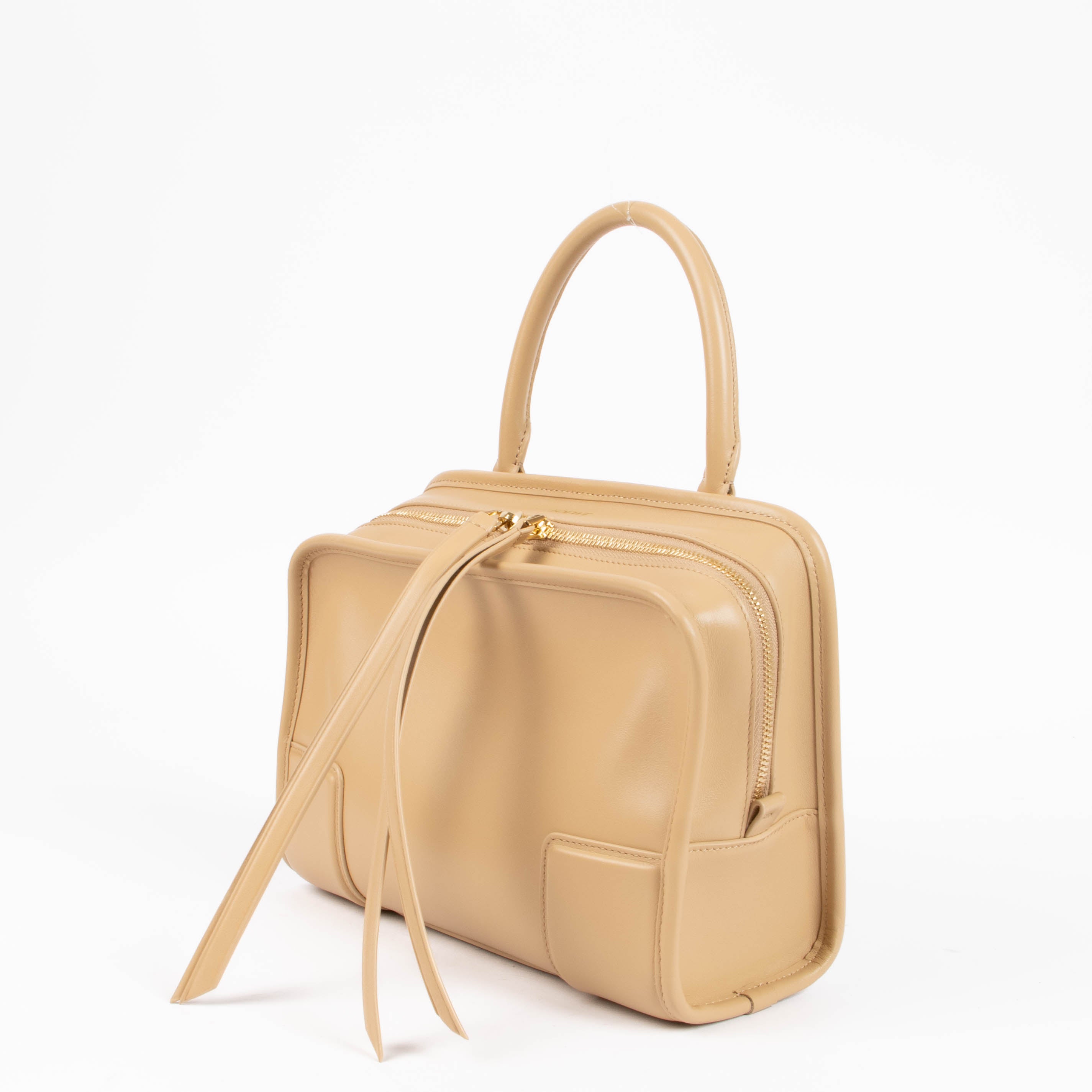 Loewe Silk Beige/Mustard Soft Calfskin Small Amazona 180 Bag