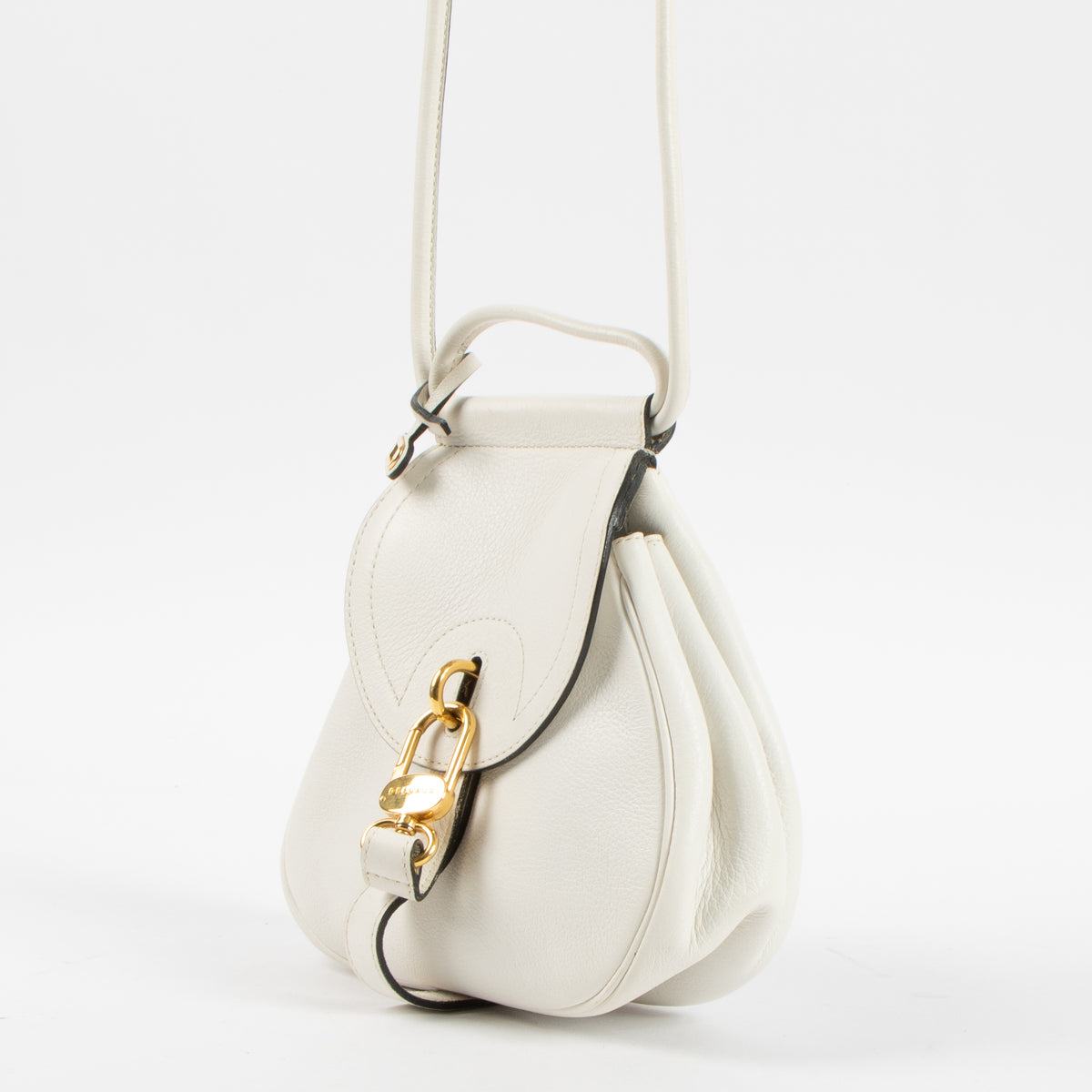 Shop this authentic Delvaux White Cerceau Mini Bag Pre-Loved on Labellov.com