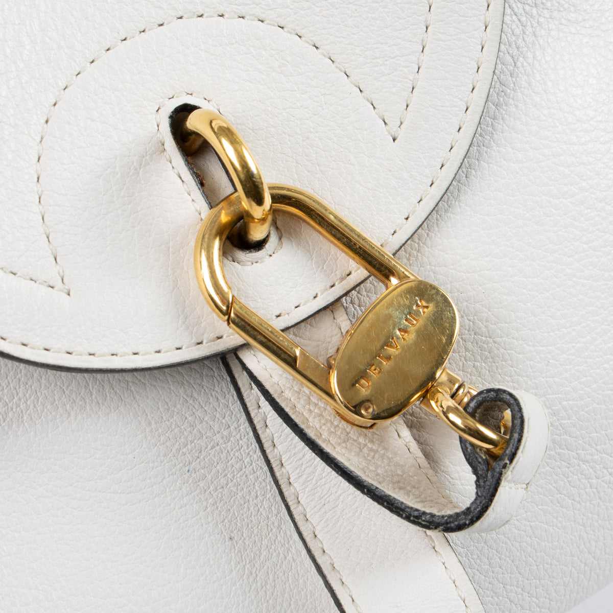 Shop this authentic Delvaux White Cerceau Mini Bag Pre-Loved on Labellov.com