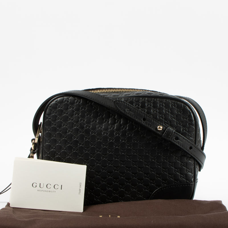 Shop this authentic Gucci Black Microguccissima Bree Camera Bag Pre-Loved on Labellov.com