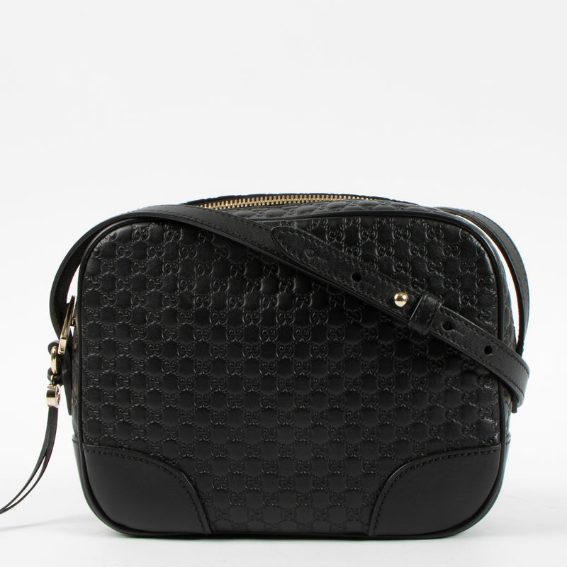 Shop this authentic Gucci Black Microguccissima Bree Camera Bag Pre-Loved on Labellov.com