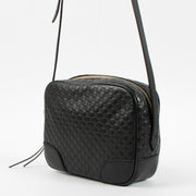 Shop this authentic Gucci Black Microguccissima Bree Camera Bag Pre-Loved on Labellov.com