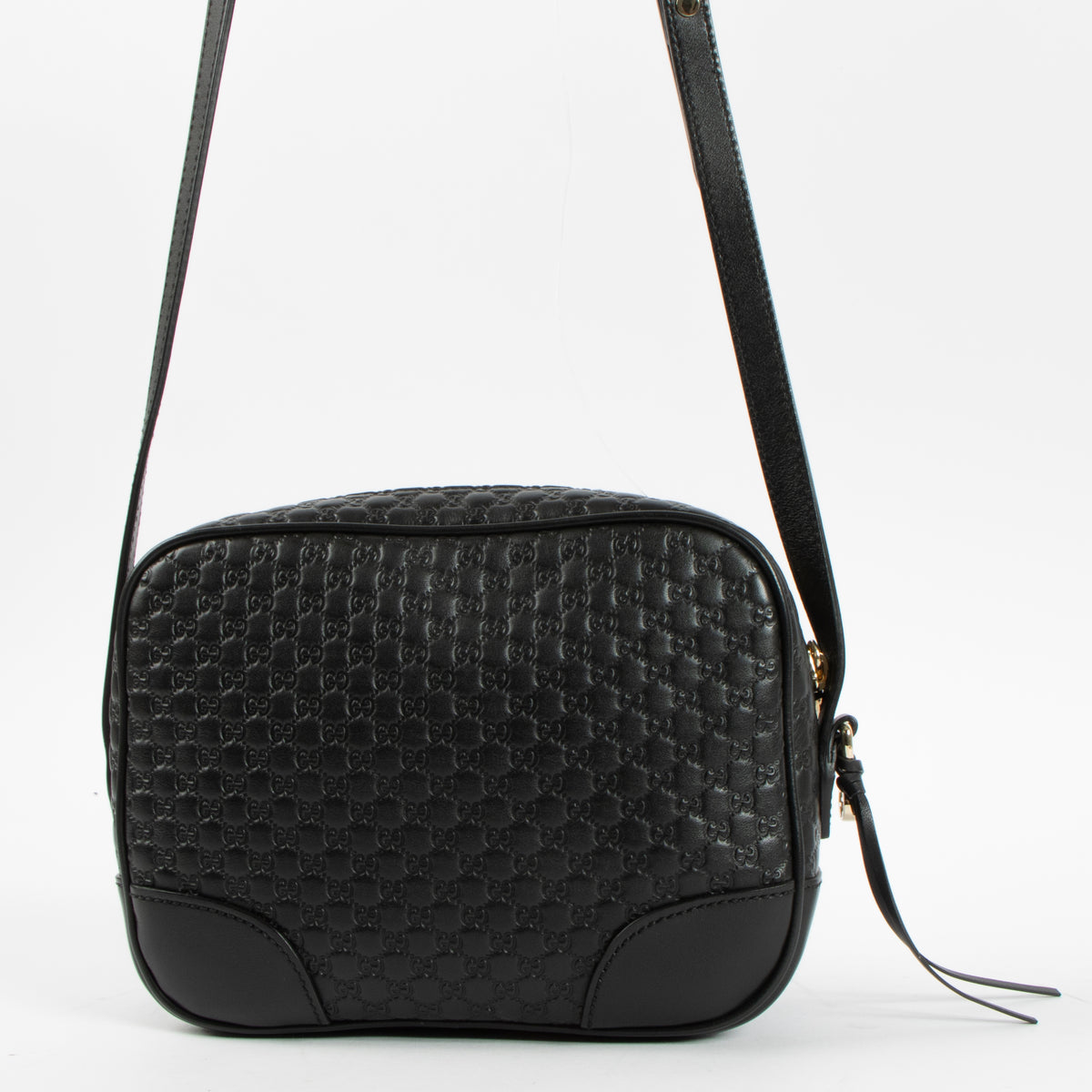 Shop this authentic Gucci Black Microguccissima Bree Camera Bag Pre-Loved on Labellov.com