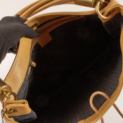 Shop this authentic Gucci Beige Leather Drawstring Bag pre-loved on Labellov.com